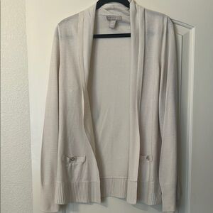 Women's Cream Cardigan Sweater Banana Republic (Large)
